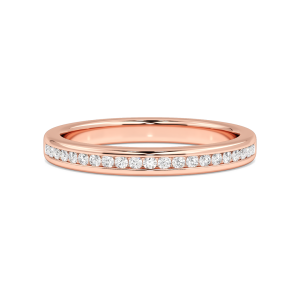 Lab Diamond Channel Set Band
