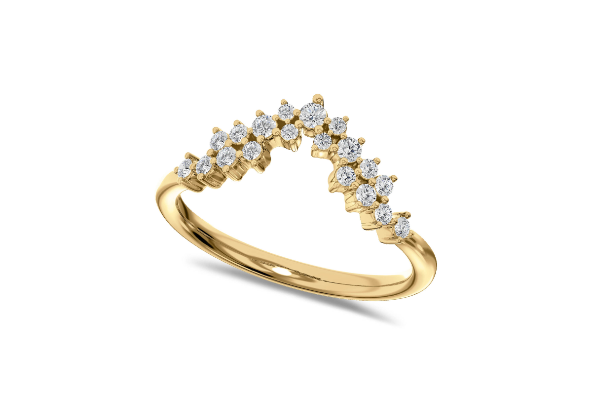 Chevron Wedding Band